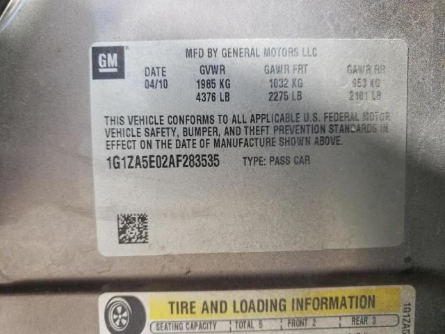 Photo 9 VIN: 1G1ZA5E02AF283535 - CHEVROLET MALIBU LS 