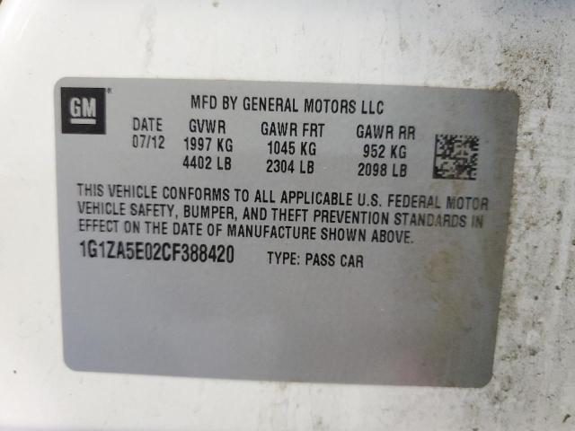 Photo 11 VIN: 1G1ZA5E02CF388420 - CHEVROLET MALIBU LS 