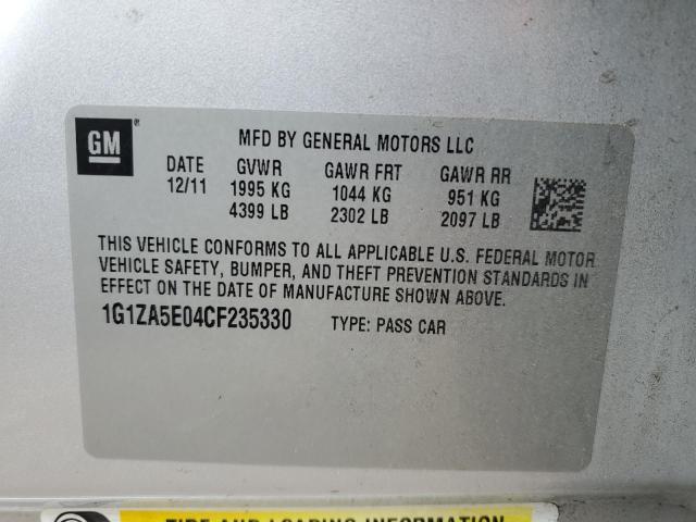 Photo 11 VIN: 1G1ZA5E04CF235330 - CHEVROLET MALIBU LS 