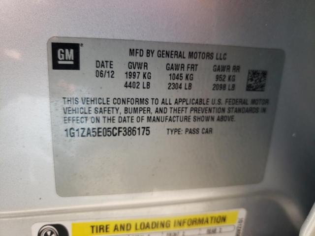 Photo 11 VIN: 1G1ZA5E05CF386175 - CHEVROLET MALIBU LS 