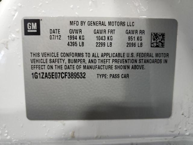 Photo 11 VIN: 1G1ZA5E07CF389532 - CHEVROLET MALIBU 