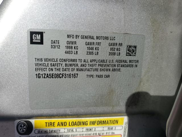 Photo 11 VIN: 1G1ZA5E08CF316167 - CHEVROLET MALIBU 