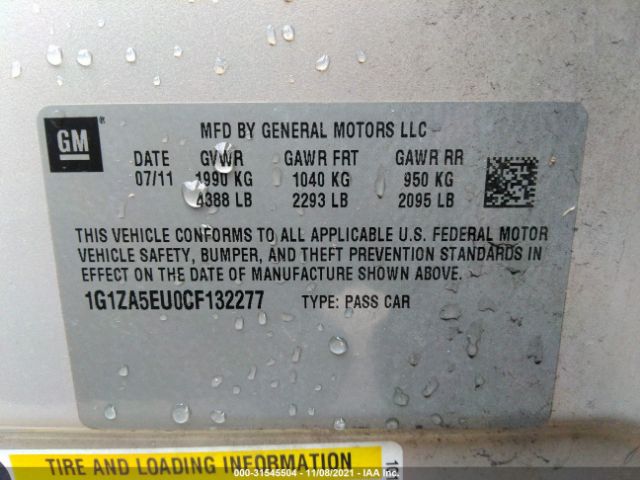 Photo 8 VIN: 1G1ZA5EU0CF132277 - CHEVROLET MALIBU 