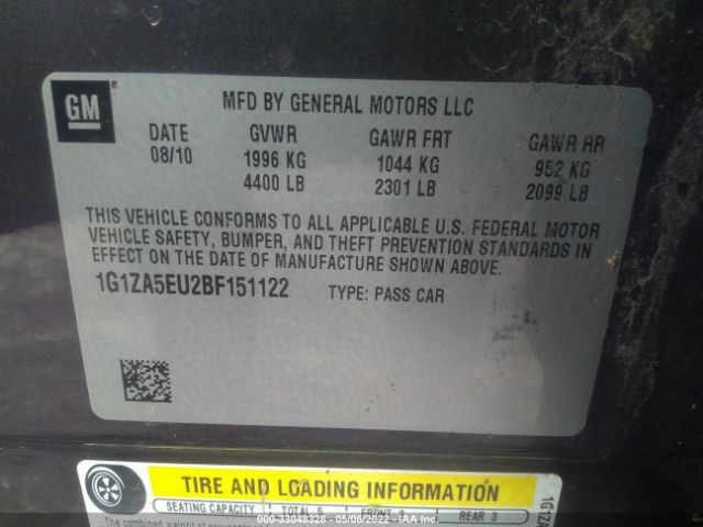 Photo 8 VIN: 1G1ZA5EU2BF151122 - CHEVROLET MALIBU 