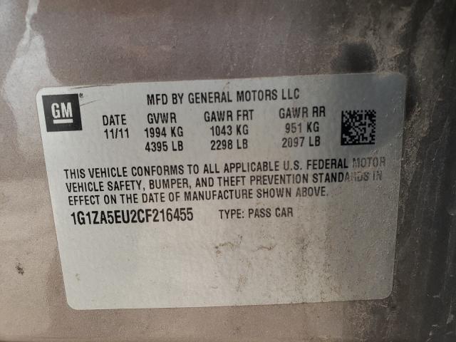 Photo 9 VIN: 1G1ZA5EU2CF216455 - CHEVROLET MALIBU LS 