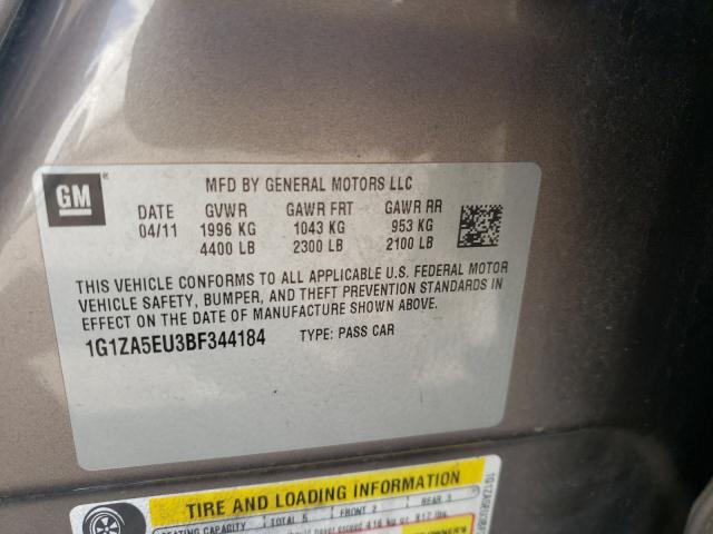 Photo 9 VIN: 1G1ZA5EU3BF344184 - CHEVROLET MALIBU LS 