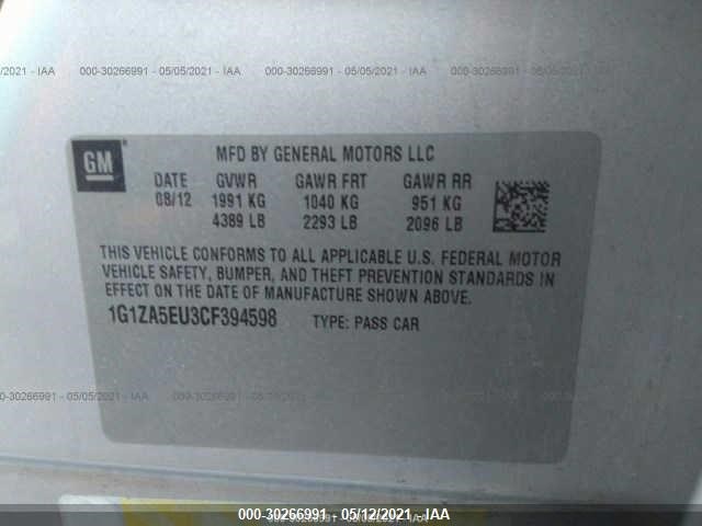 Photo 8 VIN: 1G1ZA5EU3CF394598 - CHEVROLET MALIBU 