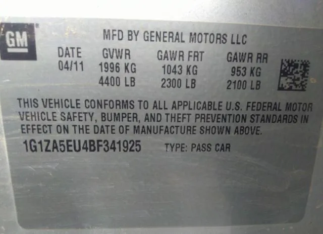 Photo 8 VIN: 1G1ZA5EU4BF341925 - CHEVROLET MALIBU 