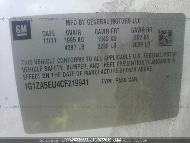 Photo 8 VIN: 1G1ZA5EU4CF219941 - CHEVROLET MALIBU 