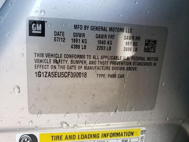 Photo 11 VIN: 1G1ZA5EU5CF390018 - CHEVROLET MALIBU 