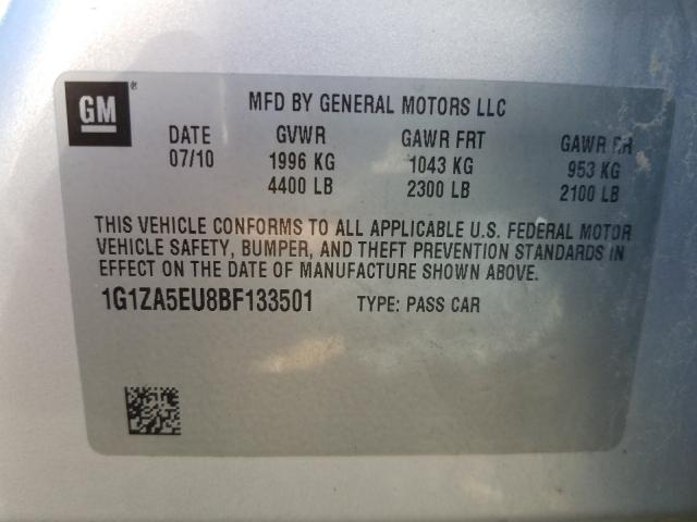 Photo 9 VIN: 1G1ZA5EU8BF133501 - CHEVROLET MALIBU LS 