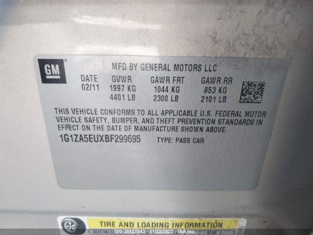 Photo 8 VIN: 1G1ZA5EUXBF299695 - CHEVROLET MALIBU 