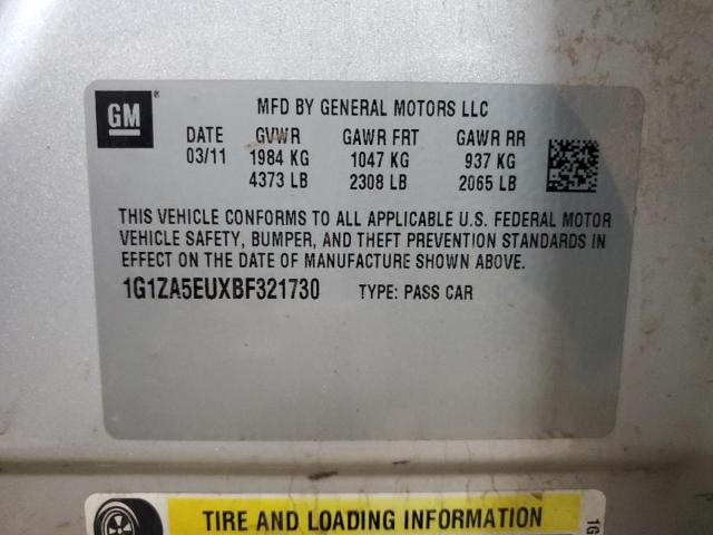 Photo 11 VIN: 1G1ZA5EUXBF321730 - CHEVROLET MALIBU LS 