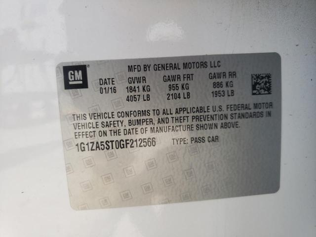 Photo 9 VIN: 1G1ZA5ST0GF212566 - CHEVROLET MALIBU L 