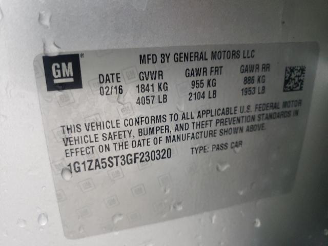 Photo 12 VIN: 1G1ZA5ST3GF230320 - CHEVROLET MALIBU L 