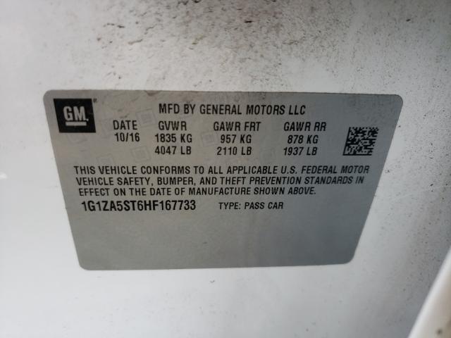 Photo 9 VIN: 1G1ZA5ST6HF167733 - CHEVROLET MALIBU L 