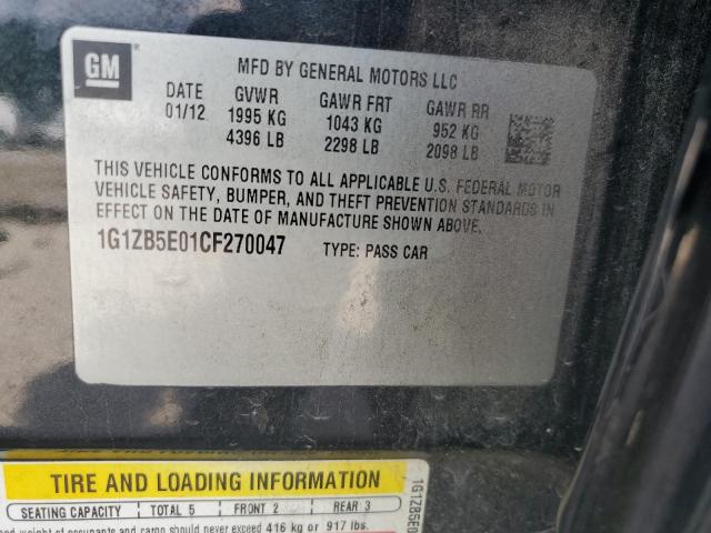 Photo 12 VIN: 1G1ZB5E01CF270047 - CHEVROLET MALIBU 