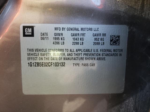 Photo 9 VIN: 1G1ZB5E02CF103132 - CHEVROLET MALIBU LS 