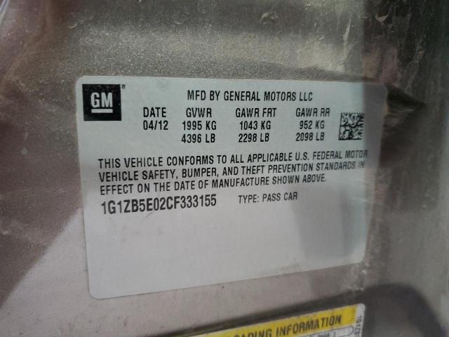 Photo 11 VIN: 1G1ZB5E02CF333155 - CHEVROLET MALIBU LS 