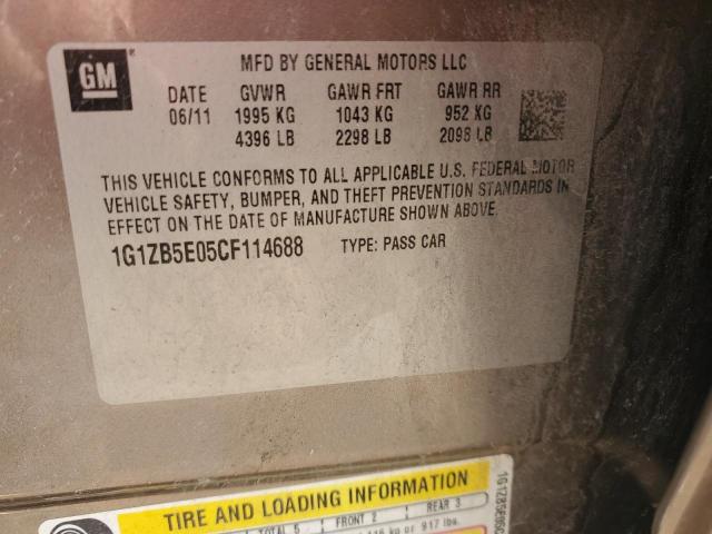 Photo 11 VIN: 1G1ZB5E05CF114688 - CHEVROLET MALIBU 