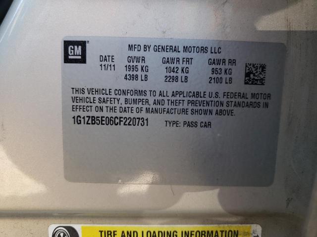 Photo 11 VIN: 1G1ZB5E06CF220731 - CHEVROLET MALIBU LS 