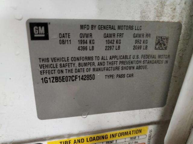 Photo 11 VIN: 1G1ZB5E07CF142850 - CHEVROLET MALIBU LS 