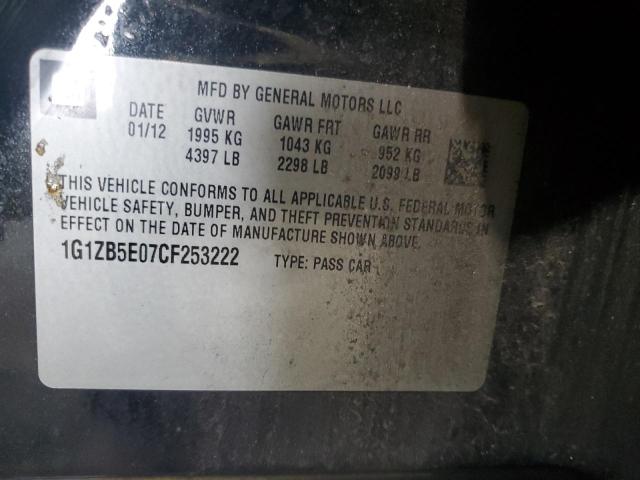 Photo 11 VIN: 1G1ZB5E07CF253222 - CHEVROLET MALIBU LS1 