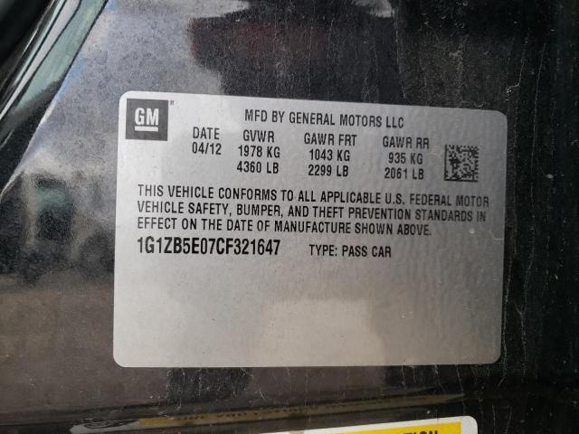 Photo 9 VIN: 1G1ZB5E07CF321647 - CHEVROLET MALIBU LS 