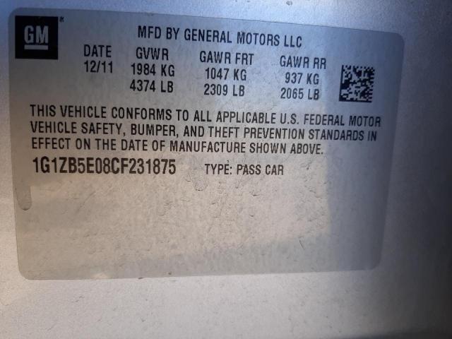 Photo 9 VIN: 1G1ZB5E08CF231875 - CHEVROLET MALIBU LS 