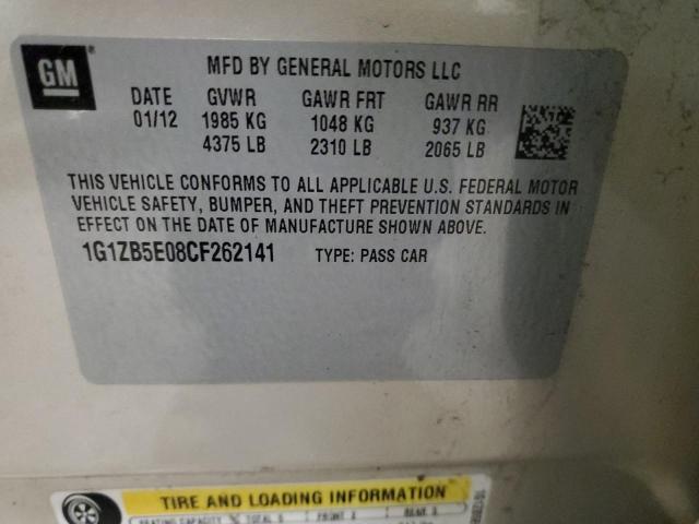 Photo 11 VIN: 1G1ZB5E08CF262141 - CHEVROLET MALIBU LS 