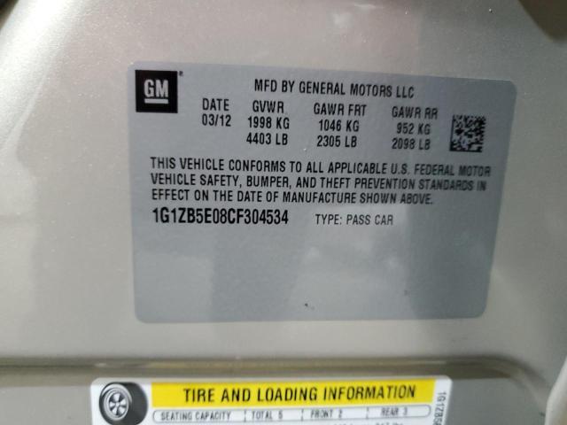 Photo 12 VIN: 1G1ZB5E08CF304534 - CHEVROLET MALIBU LS 