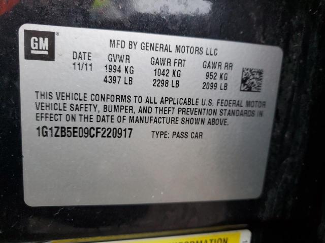 Photo 11 VIN: 1G1ZB5E09CF220917 - CHEVROLET MALIBU LS 