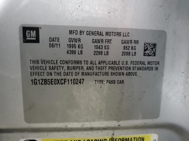 Photo 11 VIN: 1G1ZB5E0XCF110247 - CHEVROLET MALIBU LS 