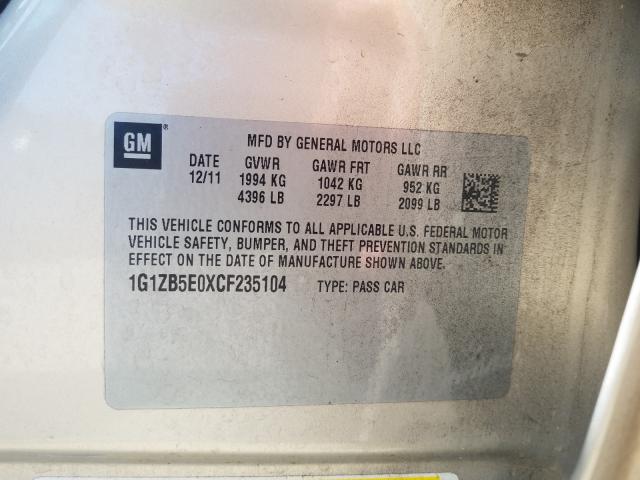 Photo 9 VIN: 1G1ZB5E0XCF235104 - CHEVROLET MALIBU LS 