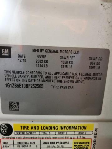 Photo 12 VIN: 1G1ZB5E10BF252565 - CHEVROLET MALIBU LS 