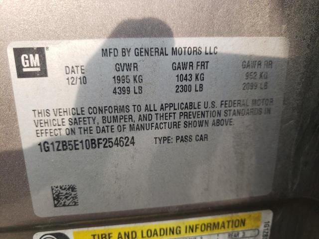 Photo 11 VIN: 1G1ZB5E10BF254624 - CHEVROLET MALIBU 