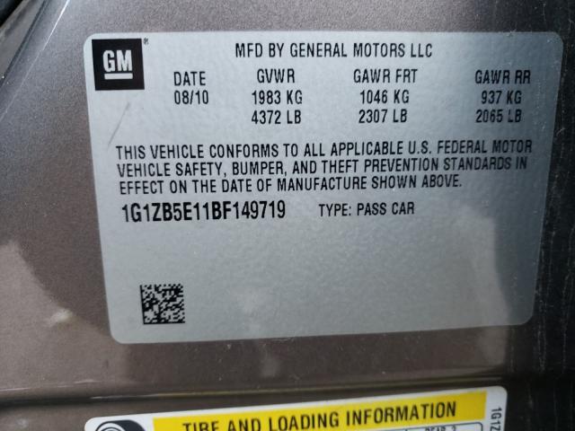 Photo 9 VIN: 1G1ZB5E11BF149719 - CHEVROLET MALIBU LS 