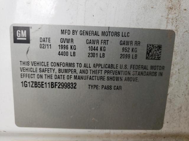 Photo 9 VIN: 1G1ZB5E11BF299832 - CHEVROLET MALIBU LS 