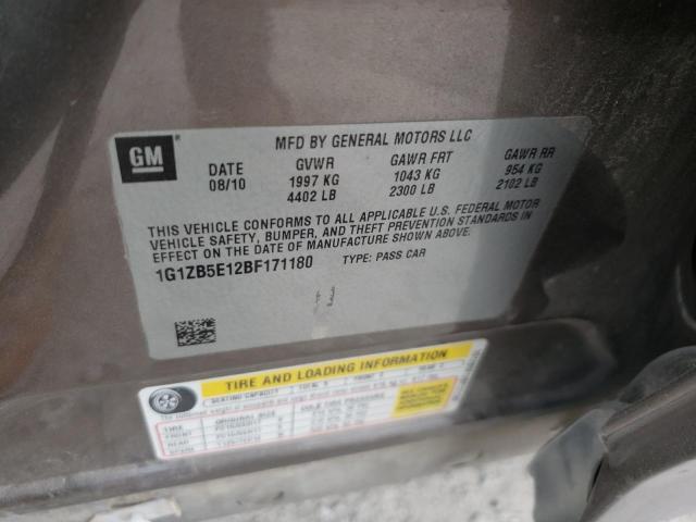 Photo 9 VIN: 1G1ZB5E12BF171180 - CHEVROLET MALIBU LS 