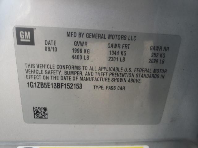 Photo 9 VIN: 1G1ZB5E13BF152153 - CHEVROLET MALIBU LS 