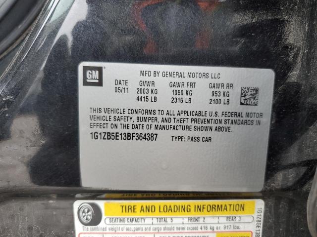 Photo 11 VIN: 1G1ZB5E13BF364387 - CHEVROLET MALIBU LS 