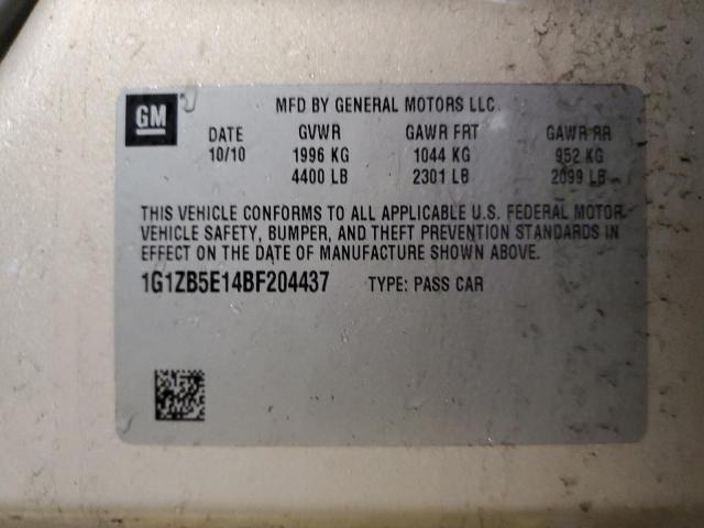 Photo 11 VIN: 1G1ZB5E14BF204437 - CHEVROLET MALIBU LS 