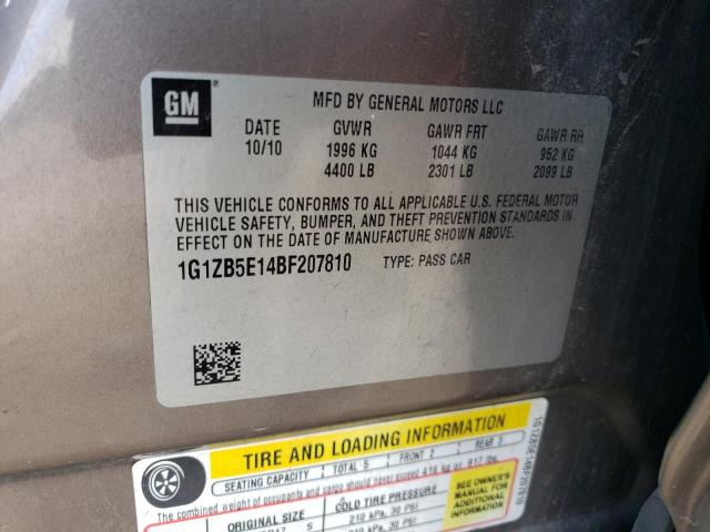 Photo 11 VIN: 1G1ZB5E14BF207810 - CHEVROLET MALIBU LS 