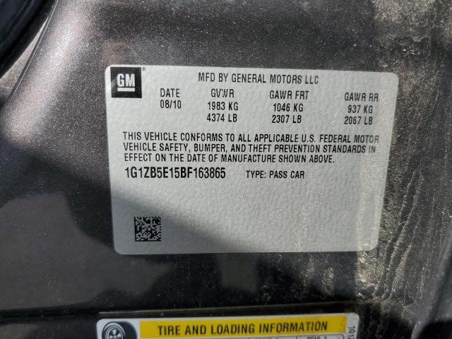 Photo 9 VIN: 1G1ZB5E15BF163865 - CHEVROLET MALIBU LS 