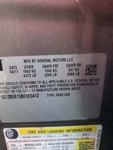 Photo 12 VIN: 1G1ZB5E15BF350412 - CHEVROLET MALIBU 