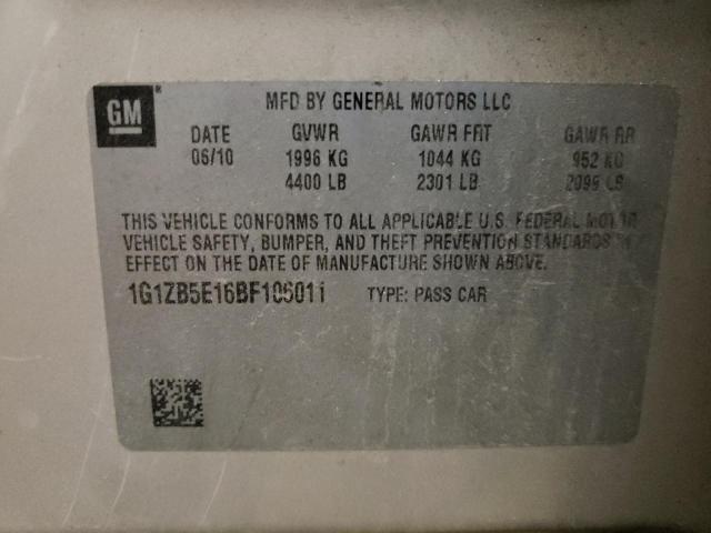 Photo 11 VIN: 1G1ZB5E16BF106011 - CHEVROLET MALIBU 