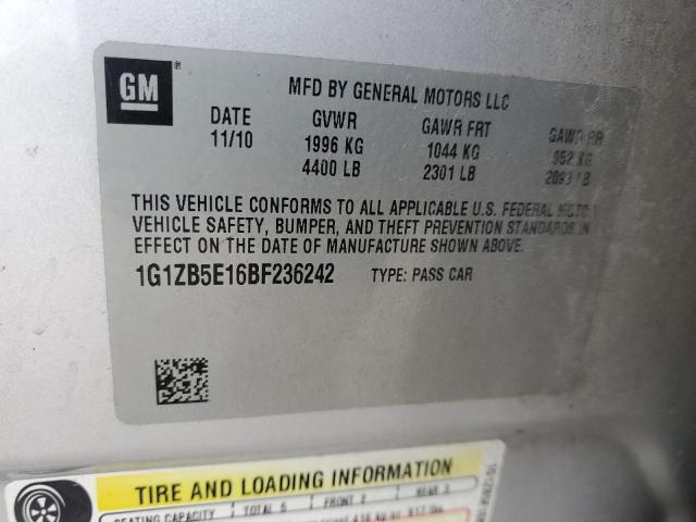 Photo 11 VIN: 1G1ZB5E16BF236242 - CHEVROLET MALIBU 