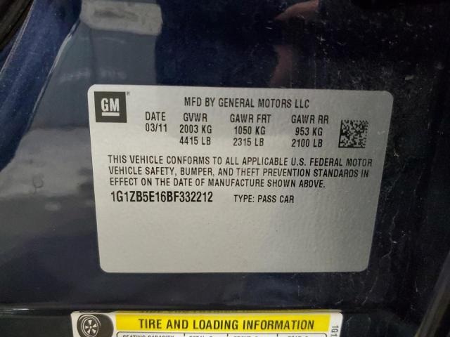 Photo 12 VIN: 1G1ZB5E16BF332212 - CHEVROLET MALIBU LS 