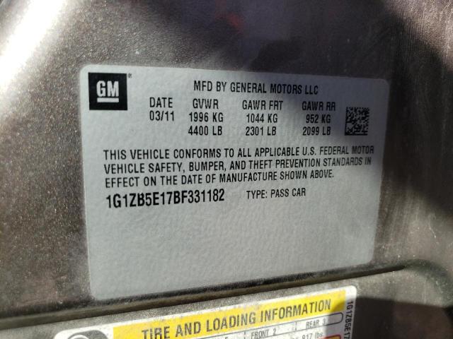 Photo 11 VIN: 1G1ZB5E17BF331182 - CHEVROLET MALIBU LS 