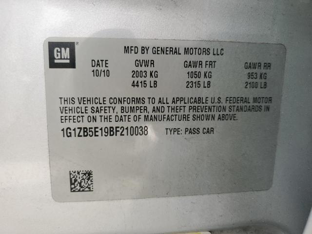 Photo 9 VIN: 1G1ZB5E19BF210038 - CHEVROLET MALIBU LS 